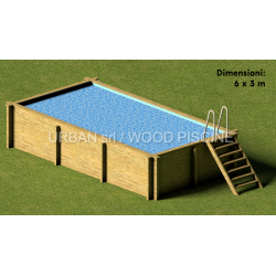 Piscina in legno 6 x 3